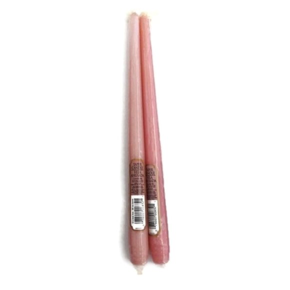 12" Vela Ahusada Colored Taper Candles Pink - Picture 1 of 2